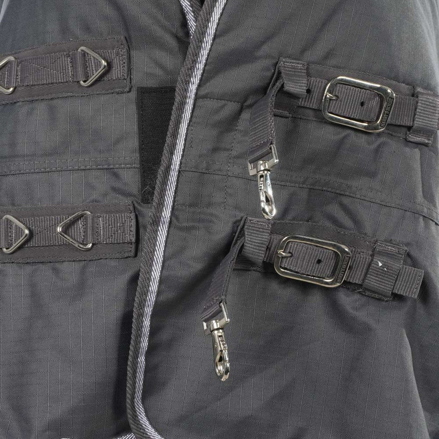 Harry's Horse Outdoor Rug Thor 200g with a Hood Ebony