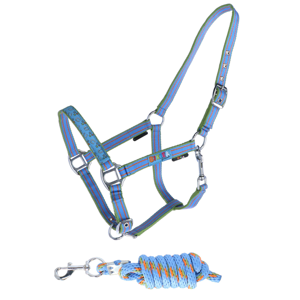 KNHS Halter and Leadrope Bixie Turquoise