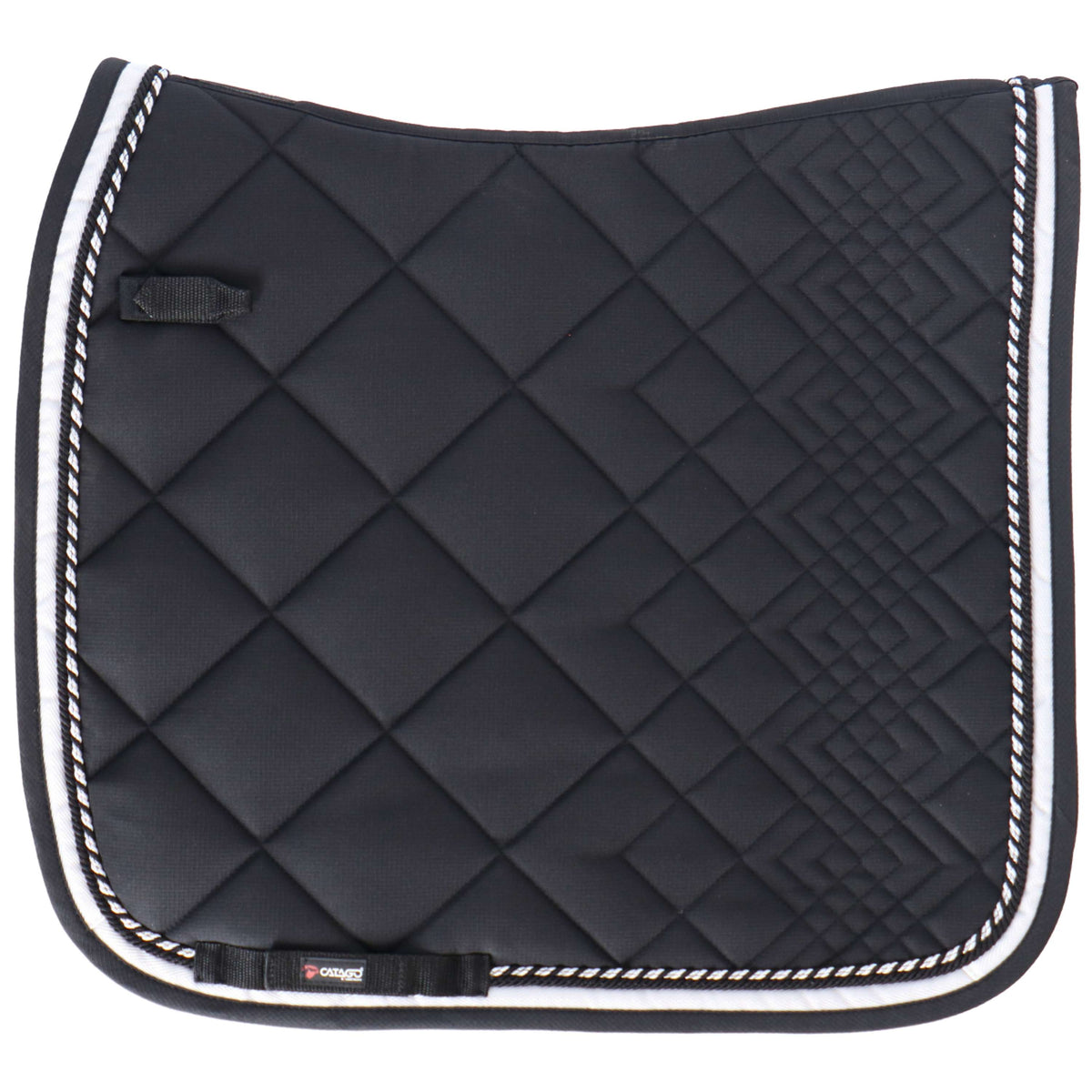 Catago Saddlepad Diamond Dressage Black/White