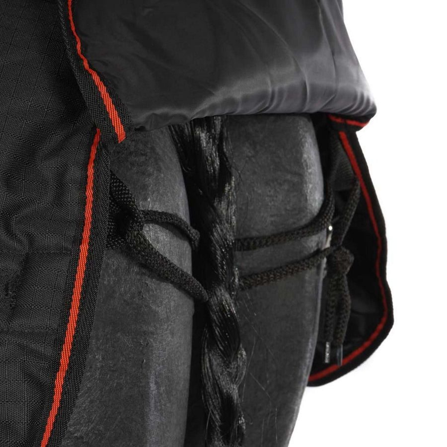 HB Harry & Hector Outdoor Rug 300g Black/Red