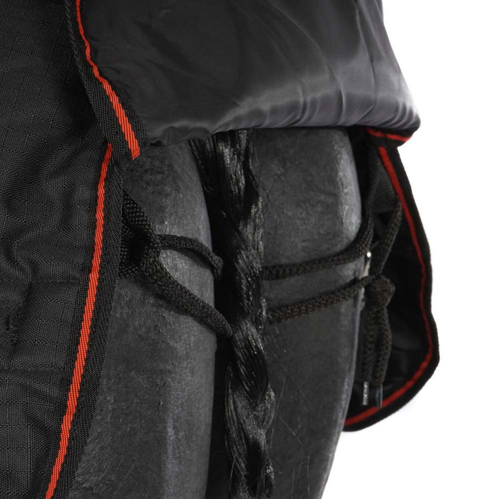 HB Harry & Hector Outdoor Rug 300g Black/Red