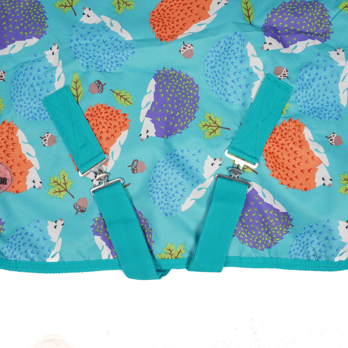 HB Harry & Hector Outdoor Rug Hedgehog Cotton Turquoise