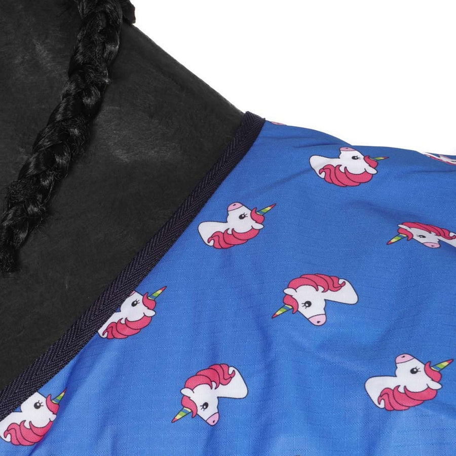 HB Harry & Hector Outdoor Rug Unicorn 200g Royal Blue
