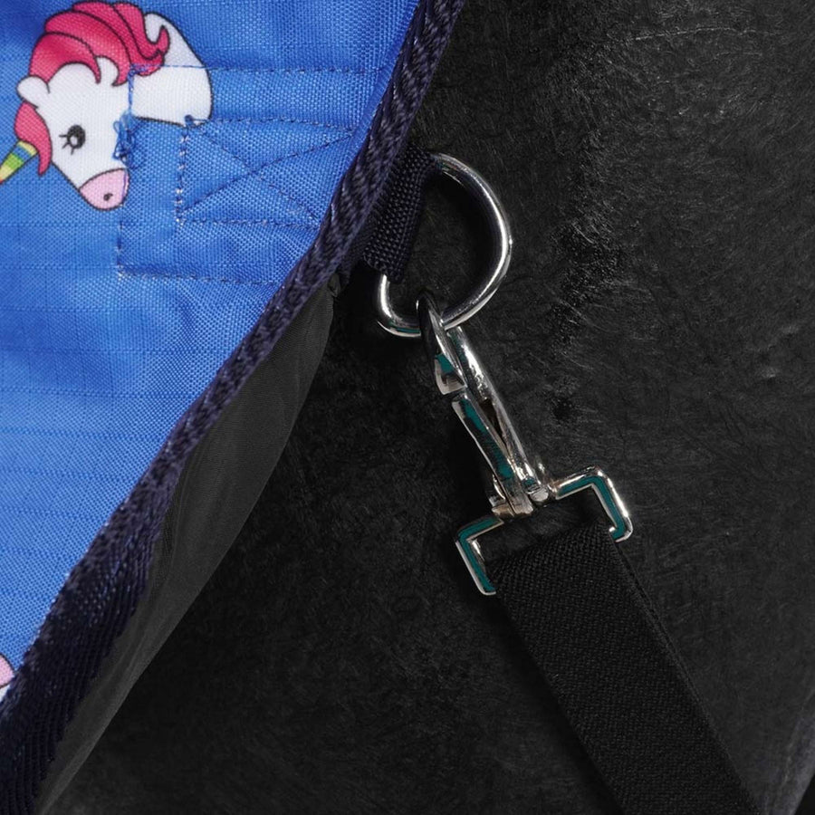 HB Harry & Hector Outdoor Rug Unicorn 200g Royal Blue