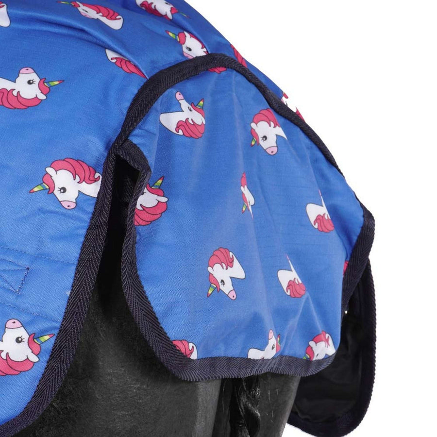 HB Harry & Hector Outdoor Rug Unicorn 200g Royal Blue