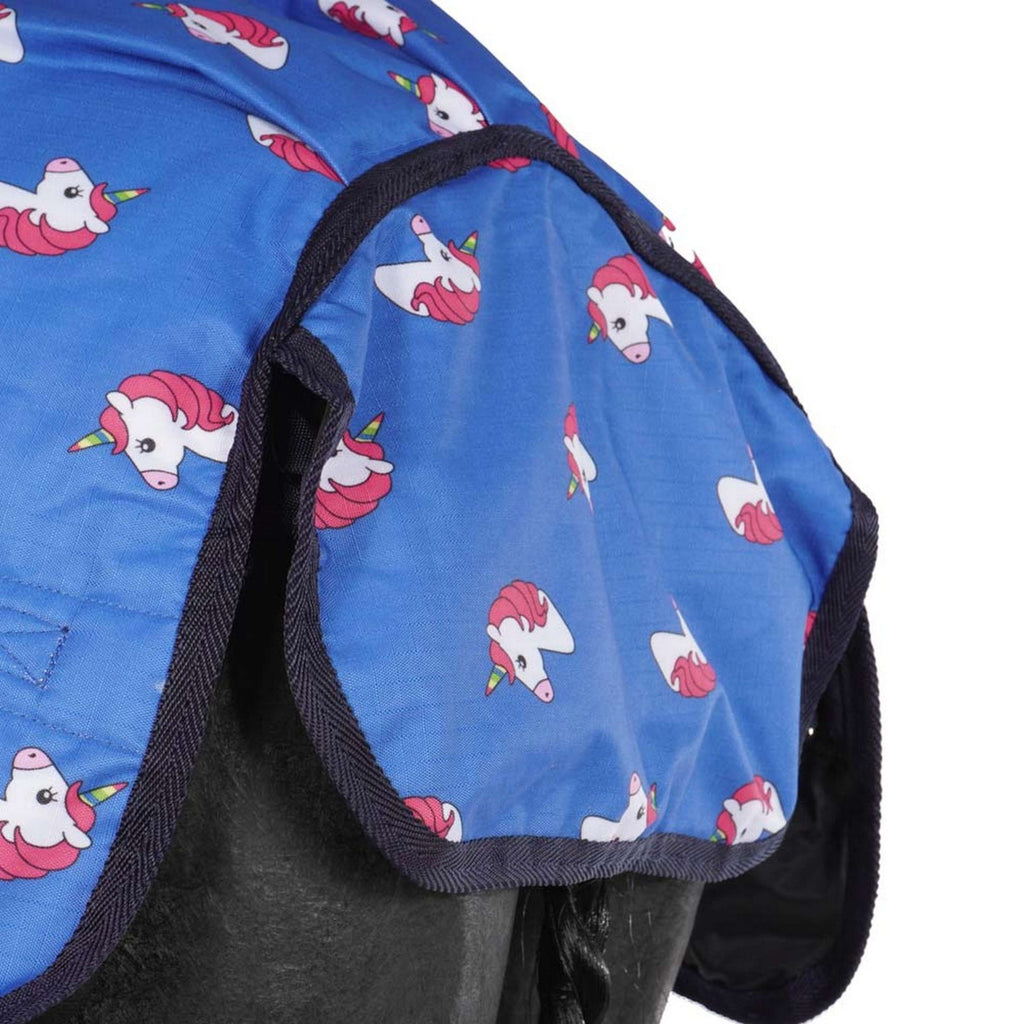 HB Harry & Hector Outdoor Rug Unicorn 200g Royal Blue