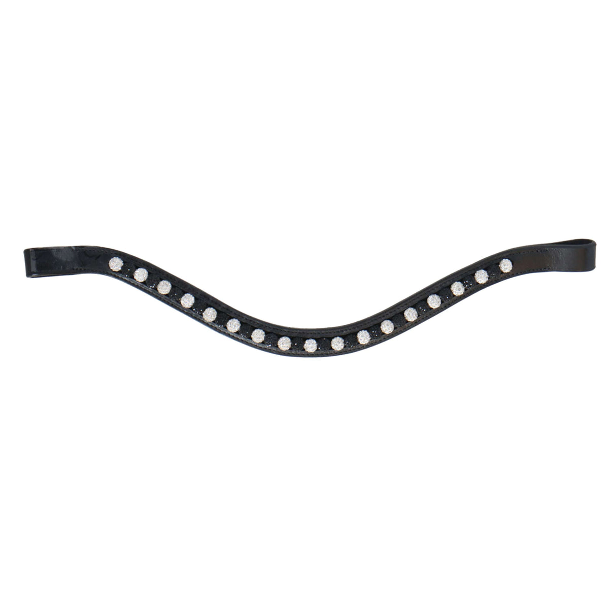 HB Showtime Browband Flower Stones Black