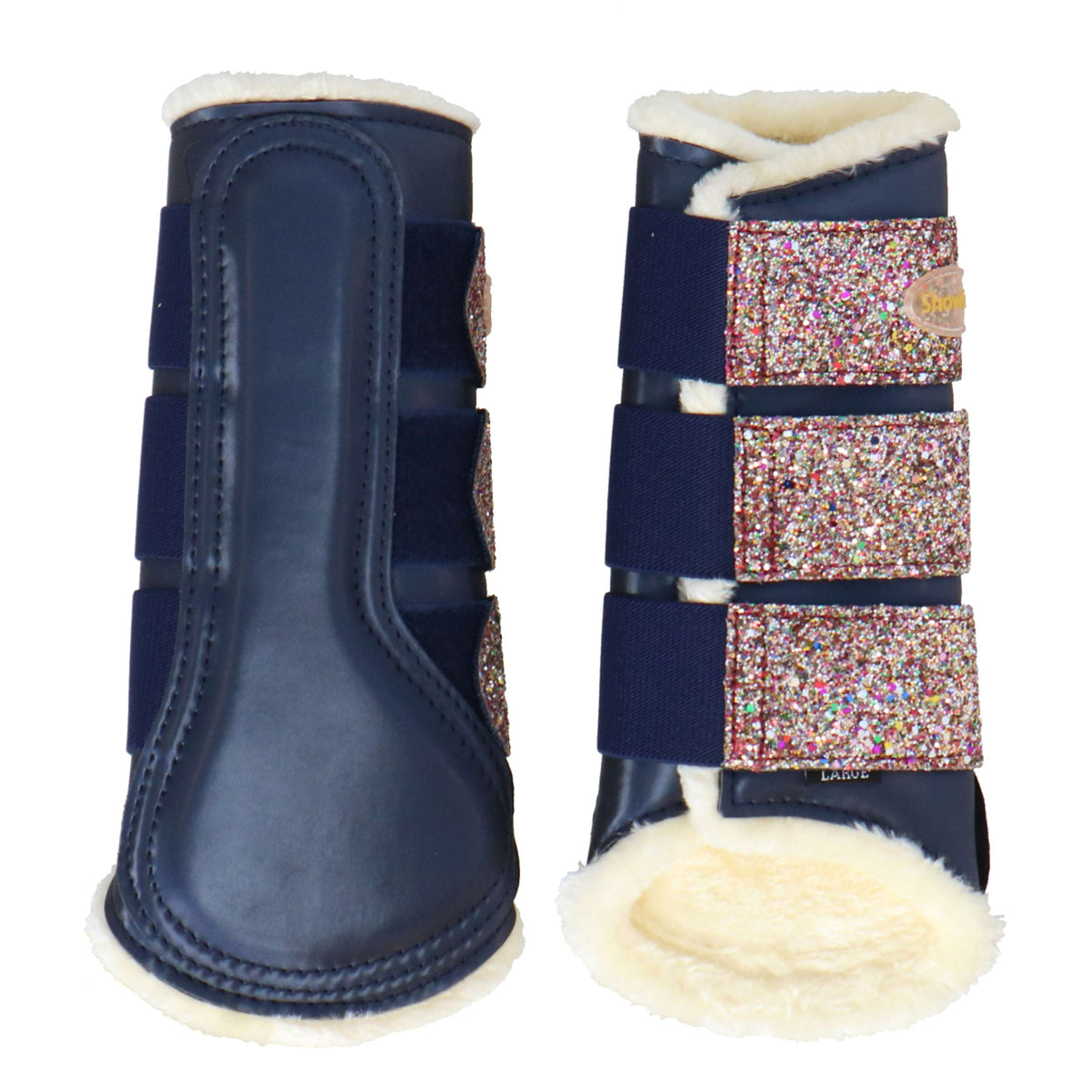 HB Leg protection Gold Rush Glitter Navy