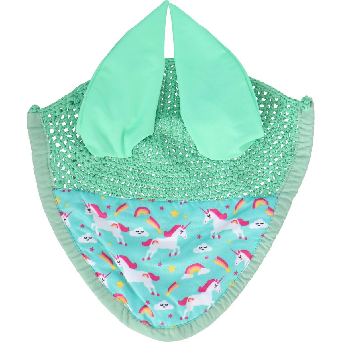 HB Harry & Hector Ear Net Unicorn Mint green