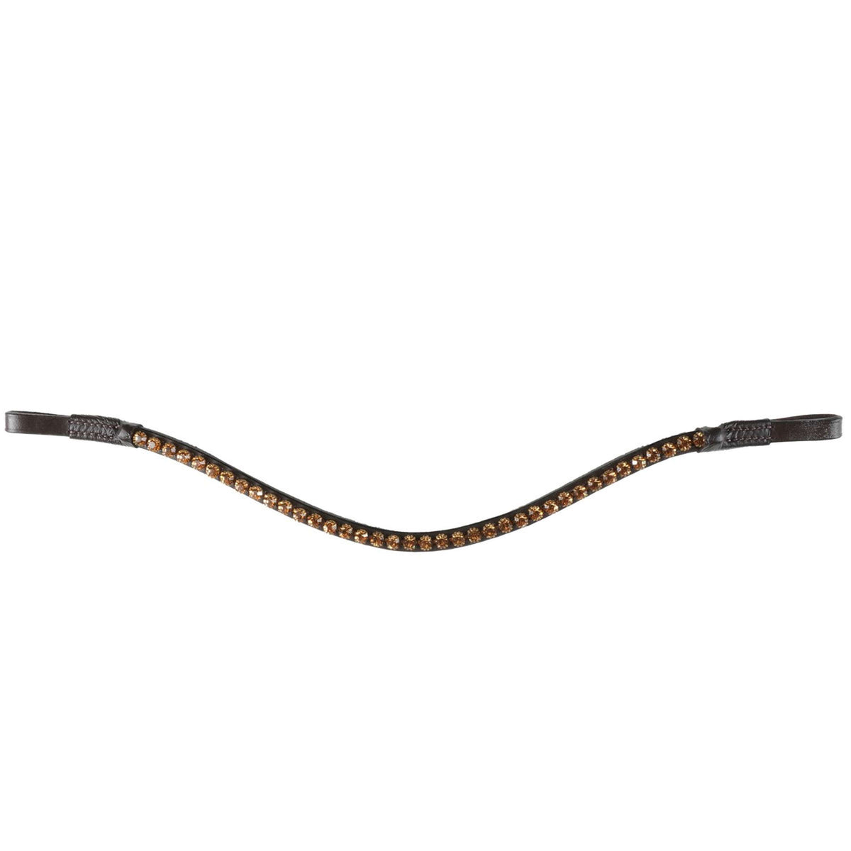 HB Showtime Browband Golden Stones Black