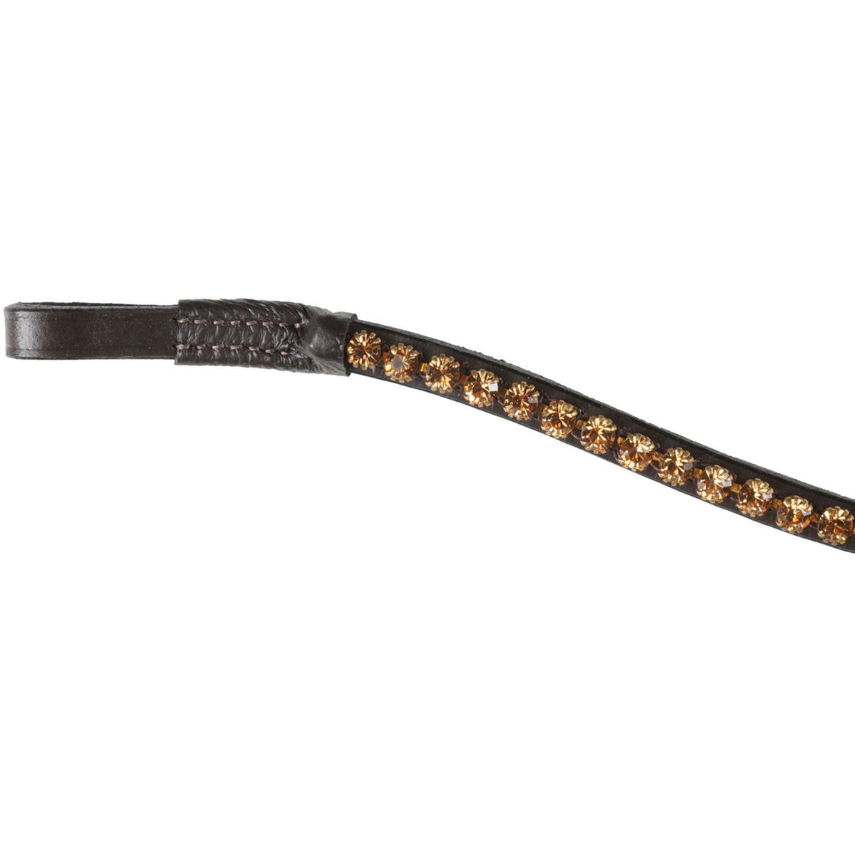 HB Showtime Browband Golden Stones Black