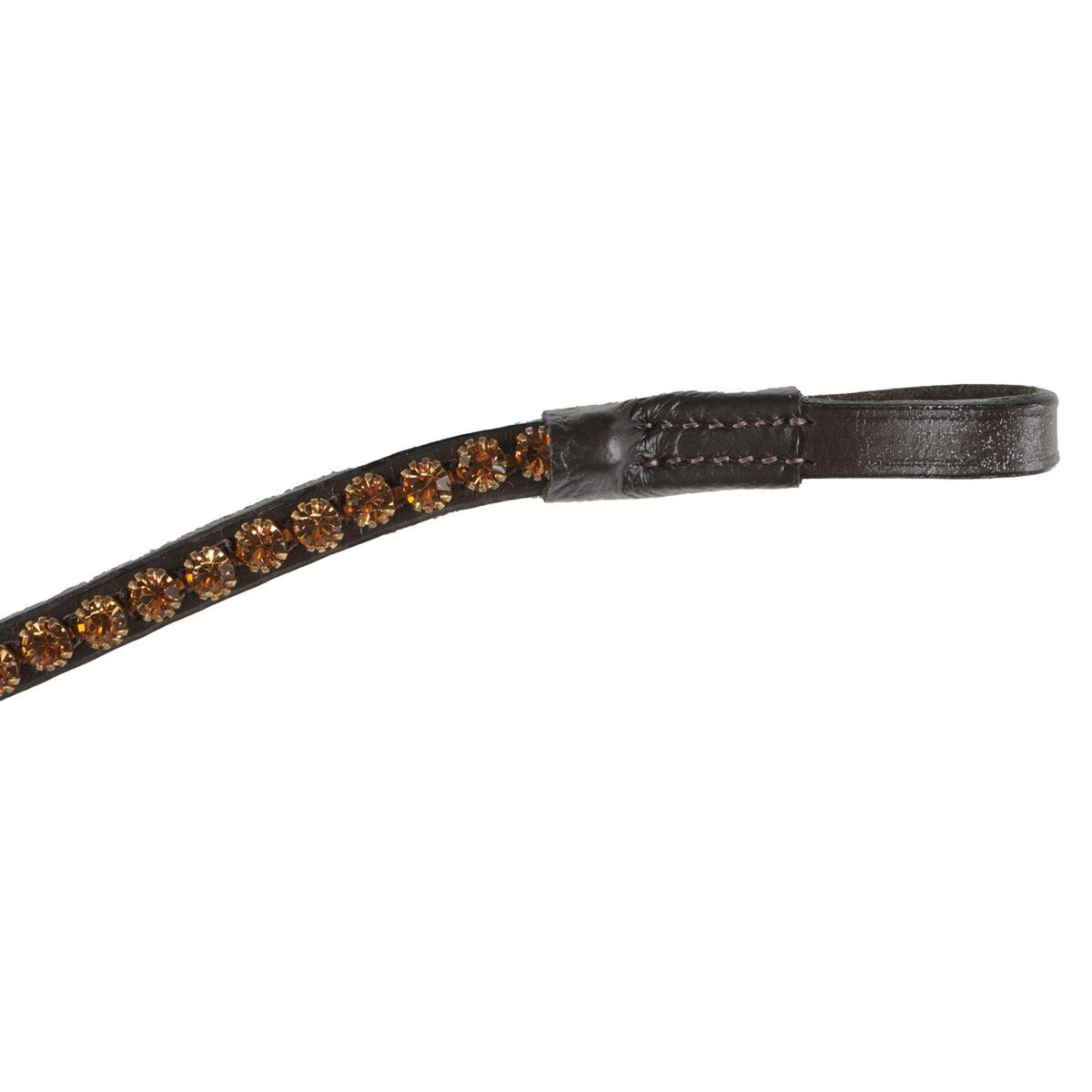 HB Showtime Browband Golden Stones Black