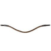 HB Showtime Browband Golden Stones Brown