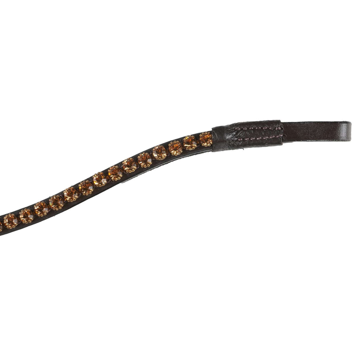 HB Showtime Browband Golden Stones Brown