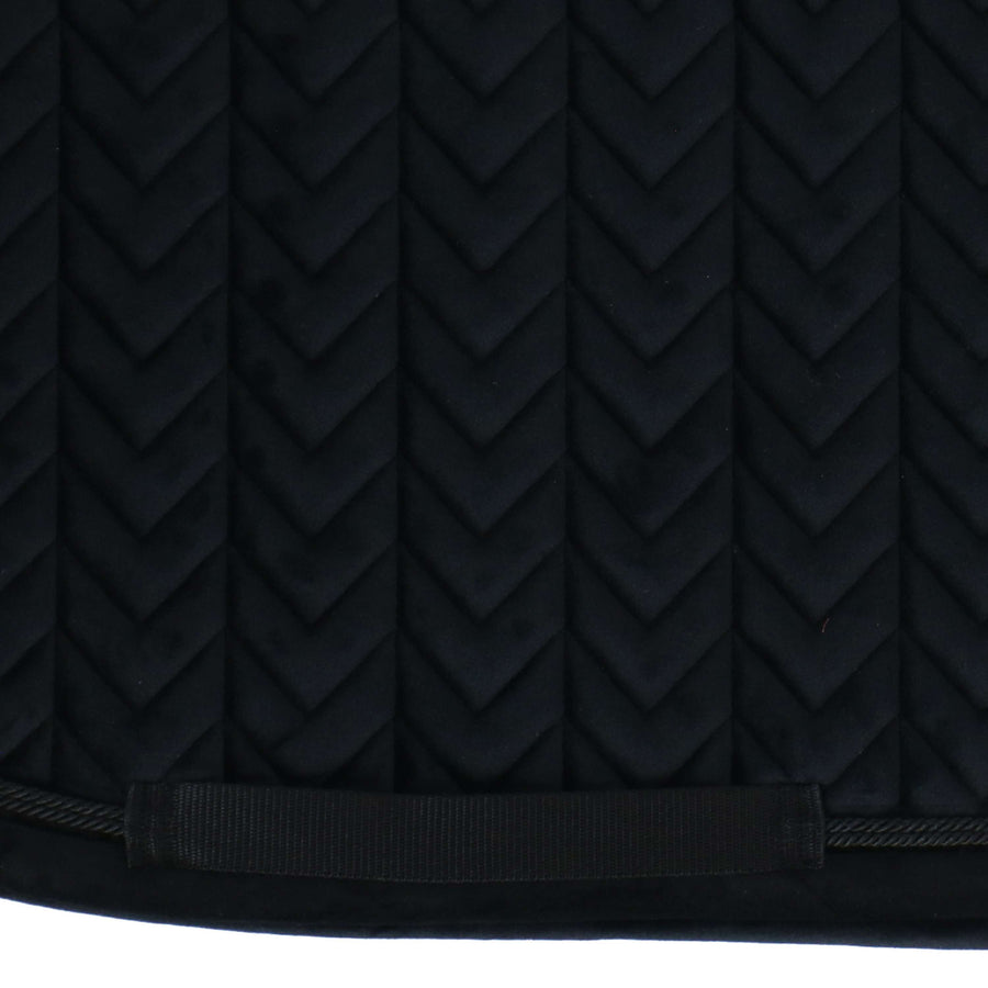 Kentucky Saddlepad Velvet Pearls Jumping Black