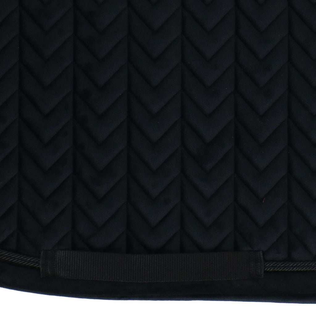 Kentucky Saddlepad Velvet Pearls Jumping Black