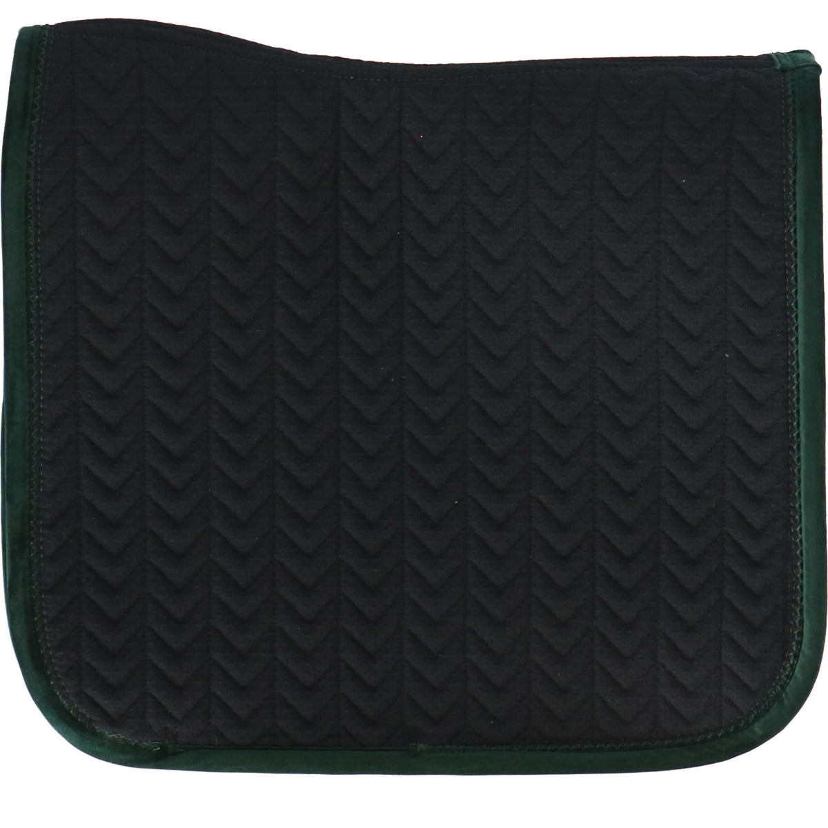 Kentucky Saddlepad Velvet Pearls Dressage Pine Green