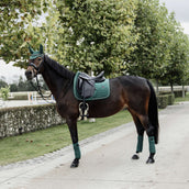 Kentucky Saddlepad Velvet Pearls Dressage Pine Green