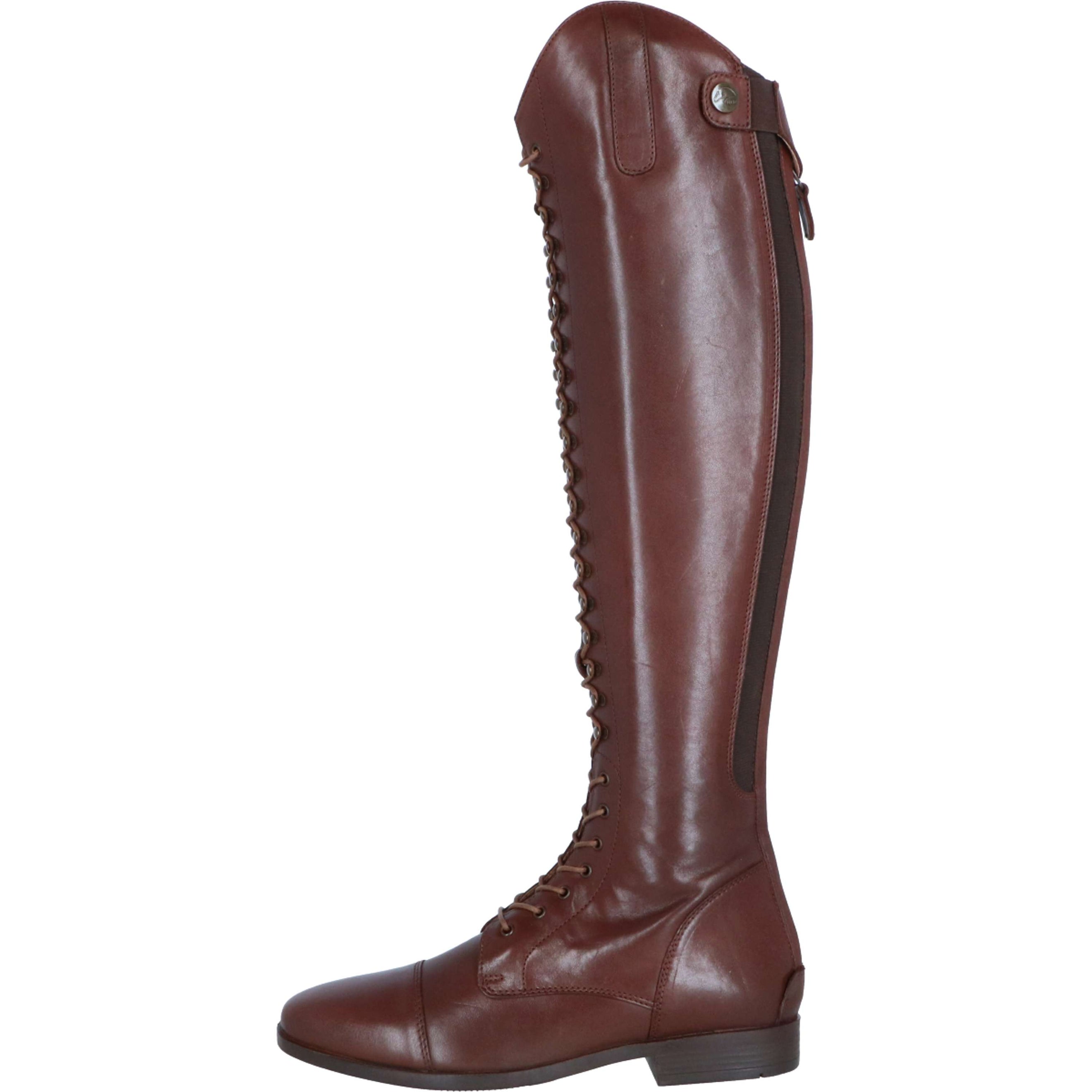 HKM Riding Boots Elegant Lace Long Brown