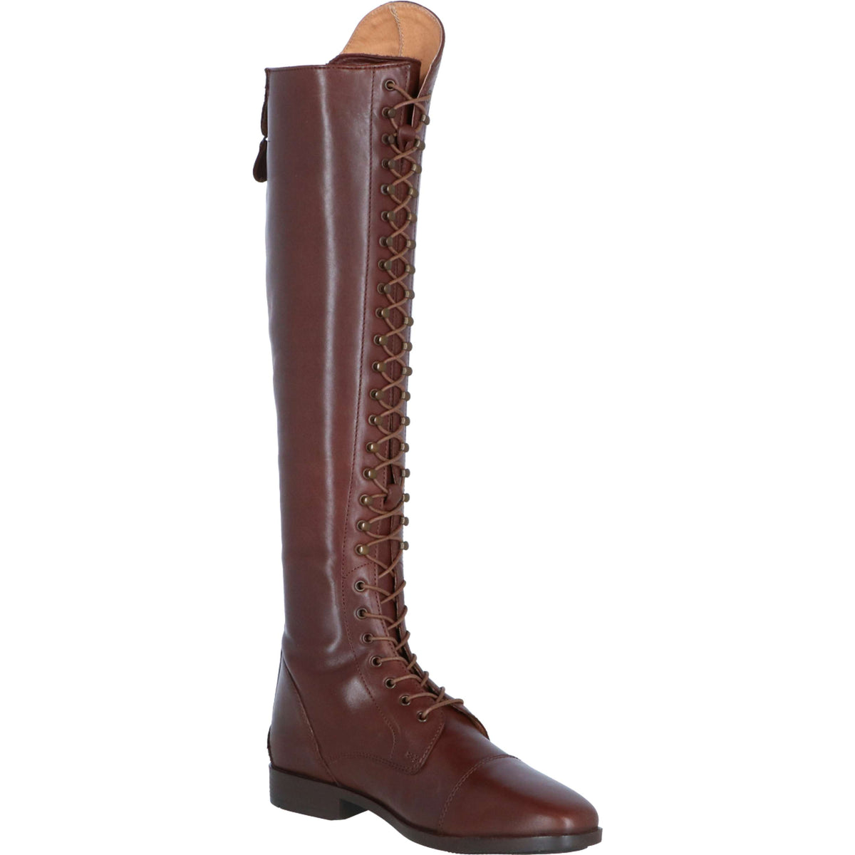 HKM Riding Boots Elegant Lace Long Brown