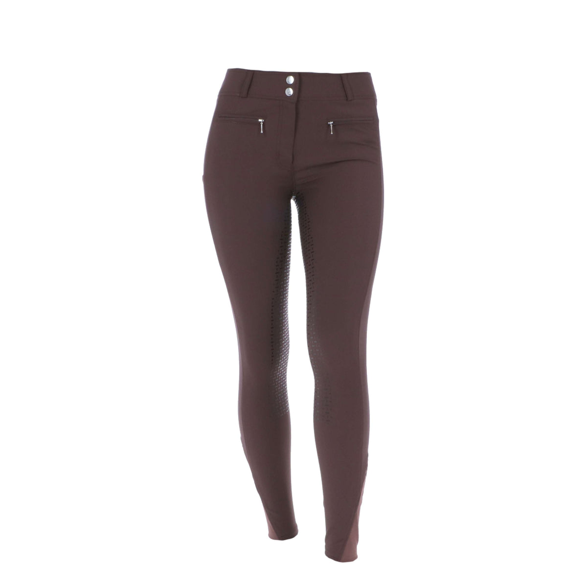 HKM Breeches Liv High Waist Silicon Full Grip Darkbrown