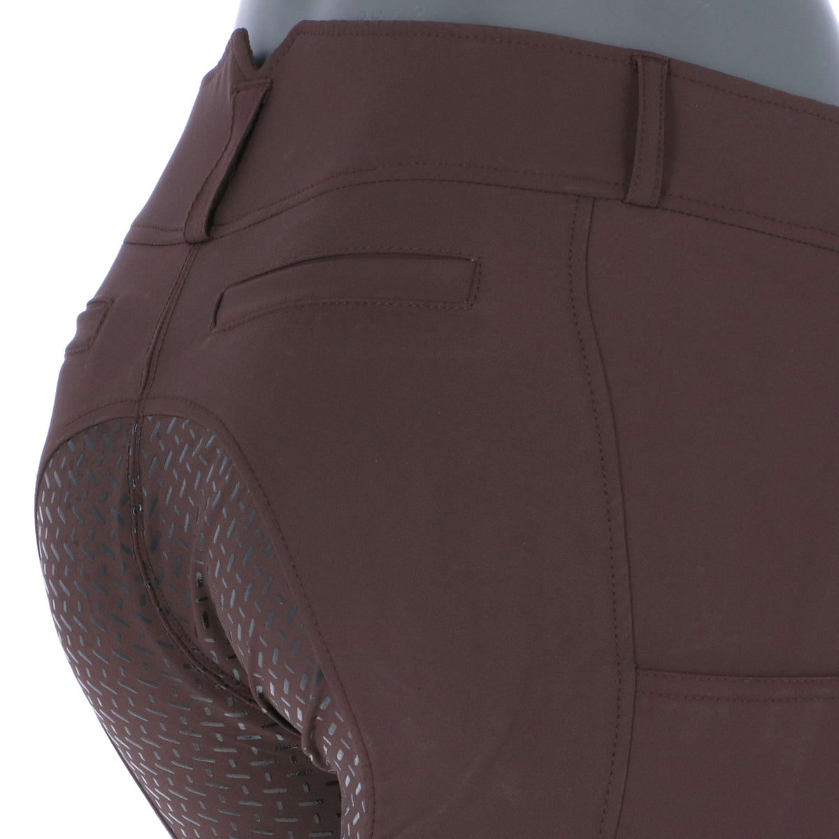 HKM Breeches Liv High Waist Silicon Full Grip Darkbrown