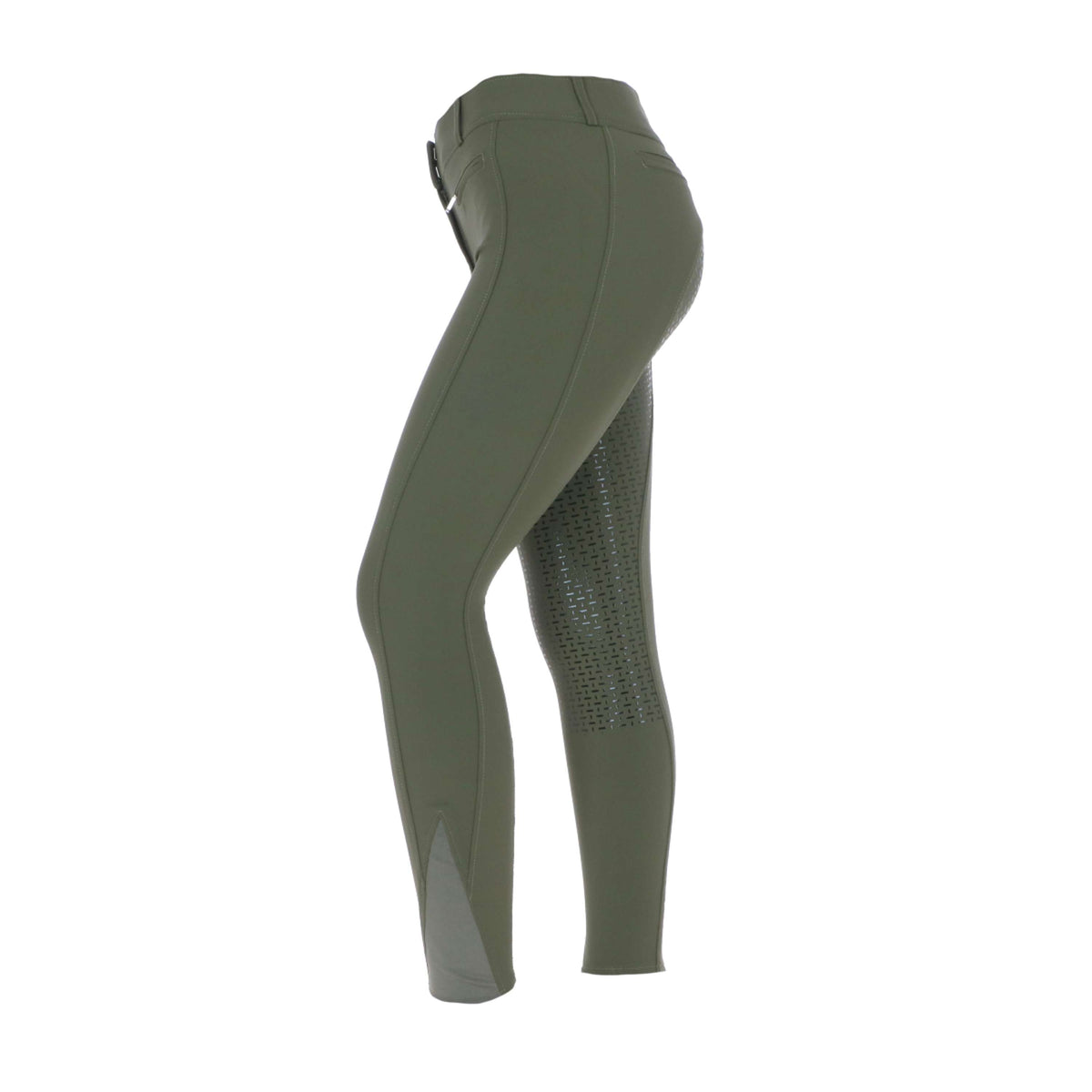 HKM Breeches Liv High Waist Silicon Full Grip Dark Green