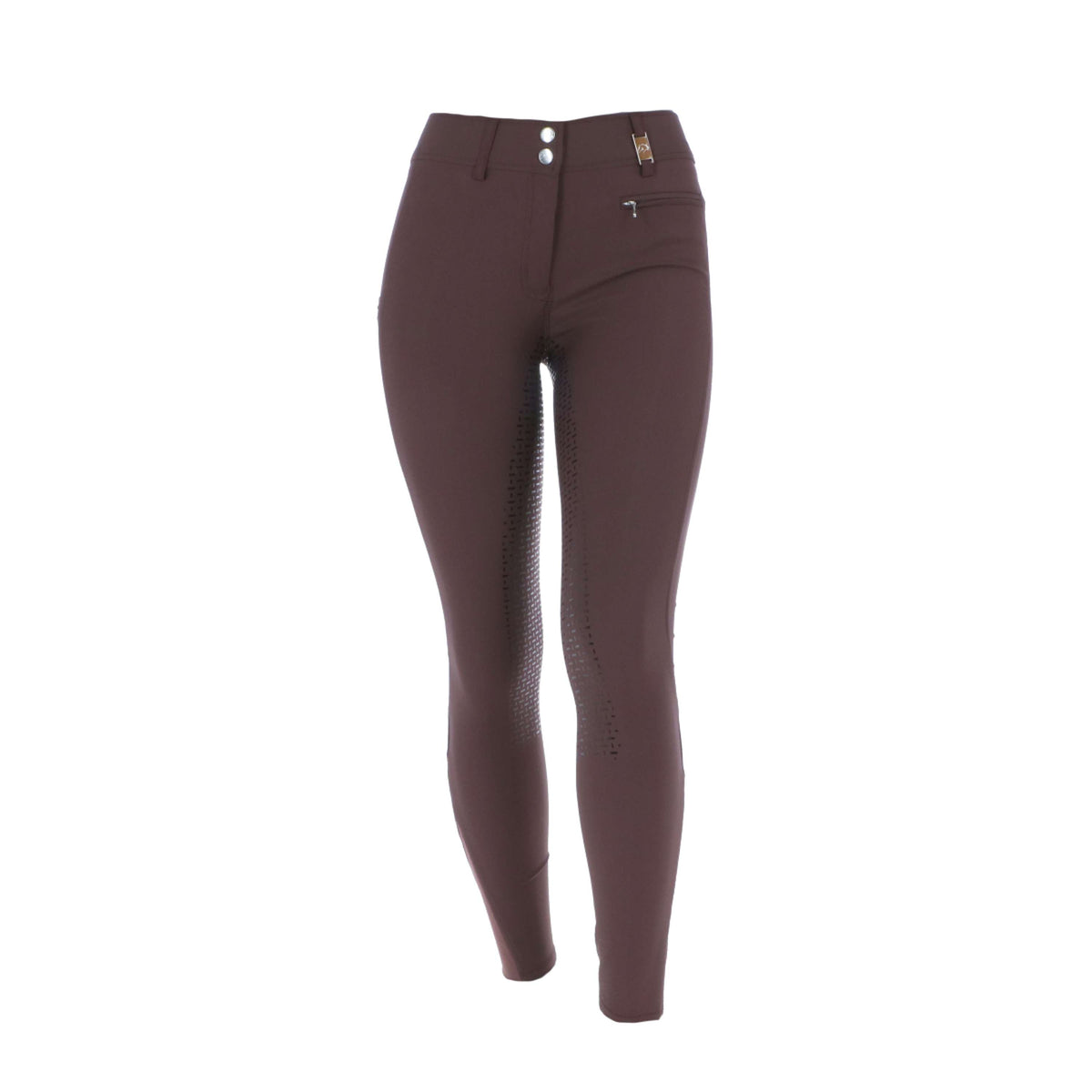 HKM Breeches Lea Silicon Full Grip Darkbrown