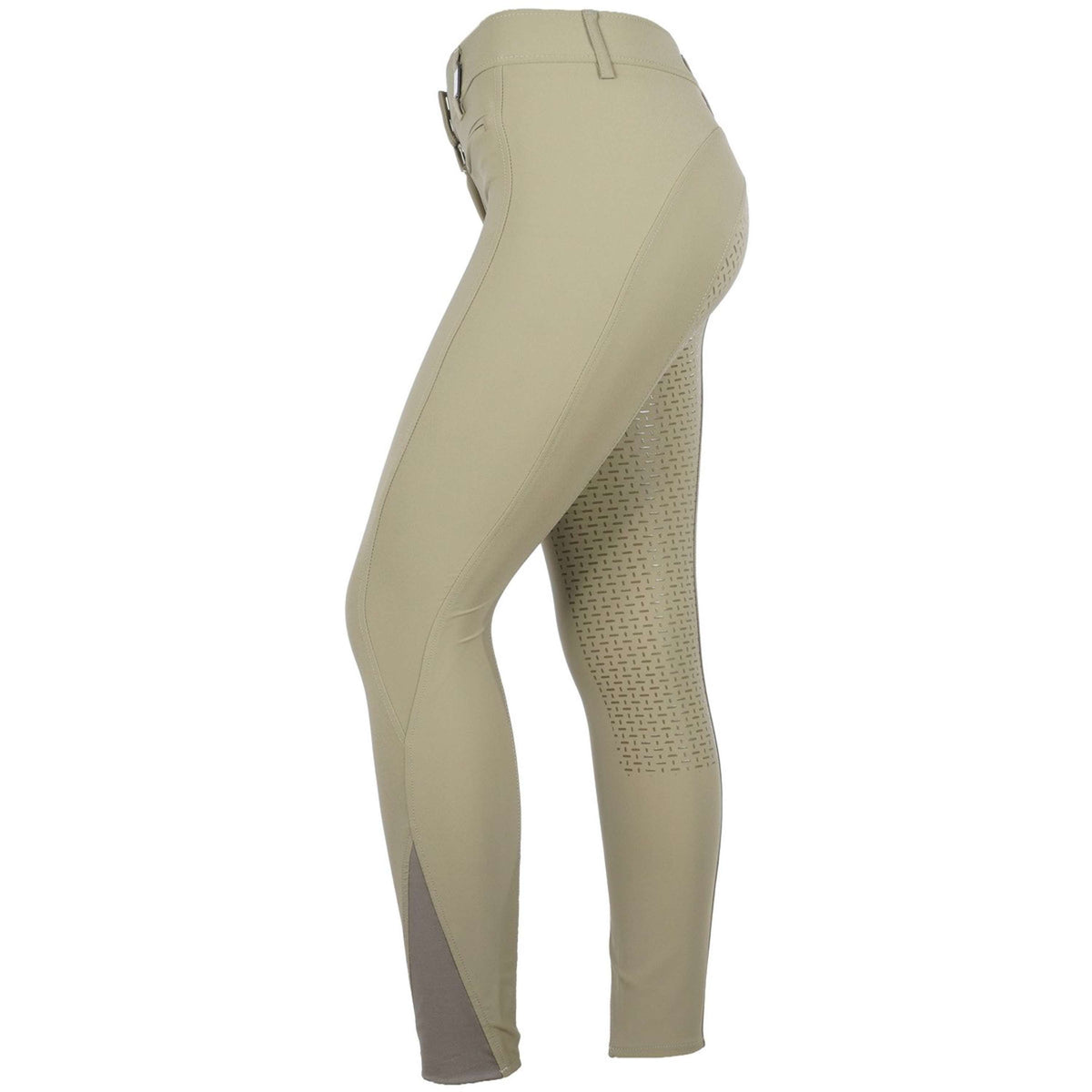 HKM Breeches Lea Silicon Full Grip Olive Green