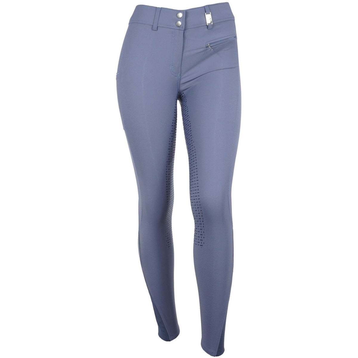 HKM Breeches Lea Silicon Full Grip Smoke Blue