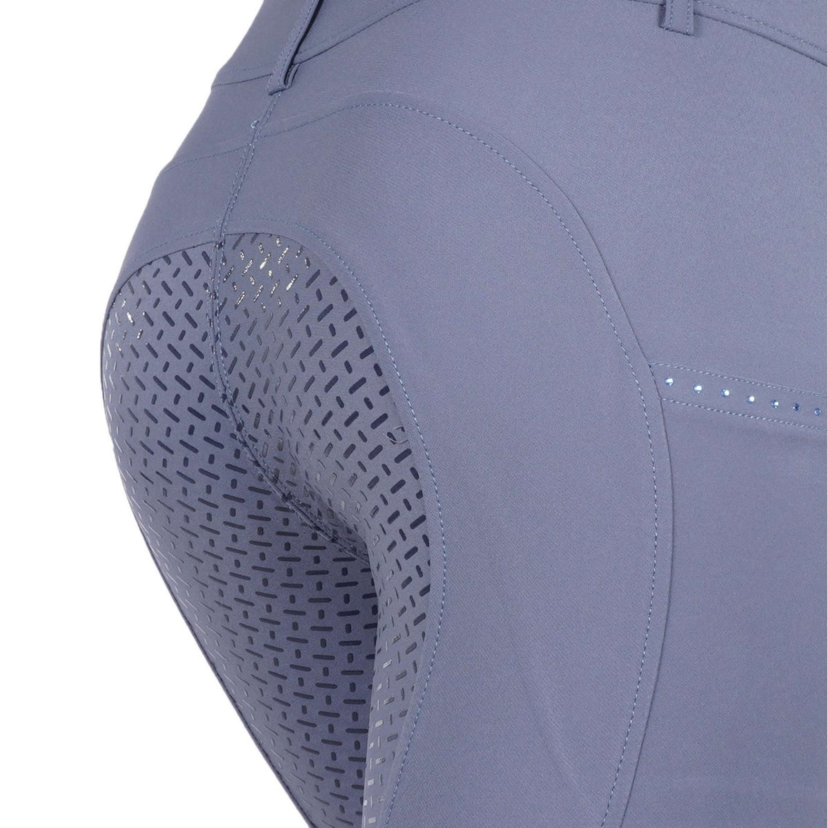 HKM Breeches Lea Silicon Full Grip Smoke Blue