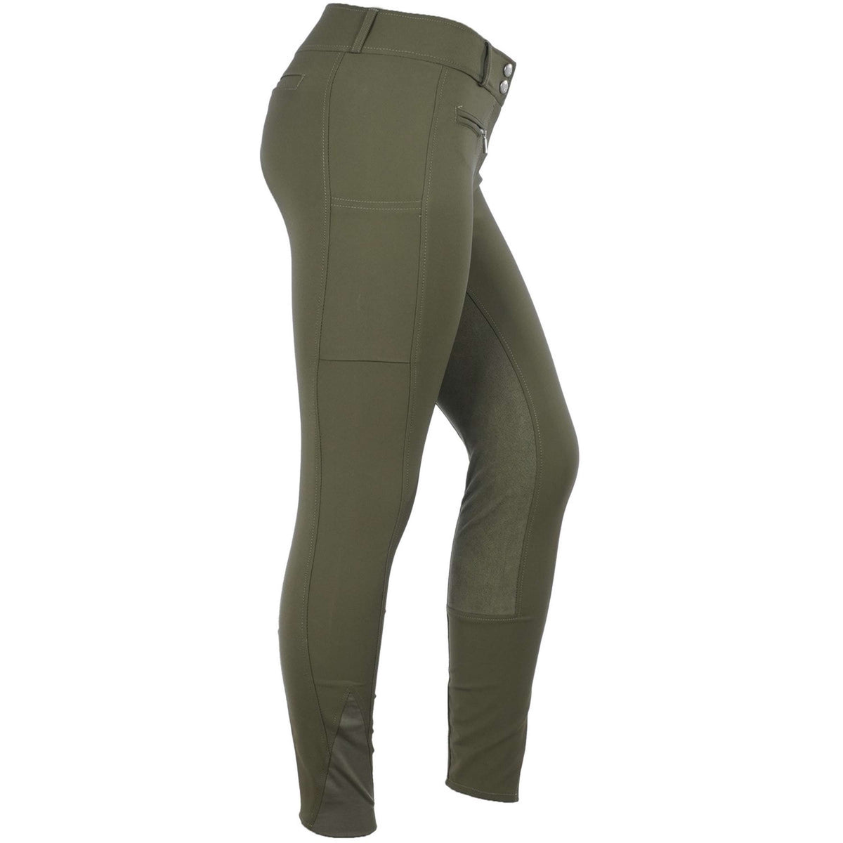 HKM Breeches Liv High Waist Alos Full Grip Dark Green