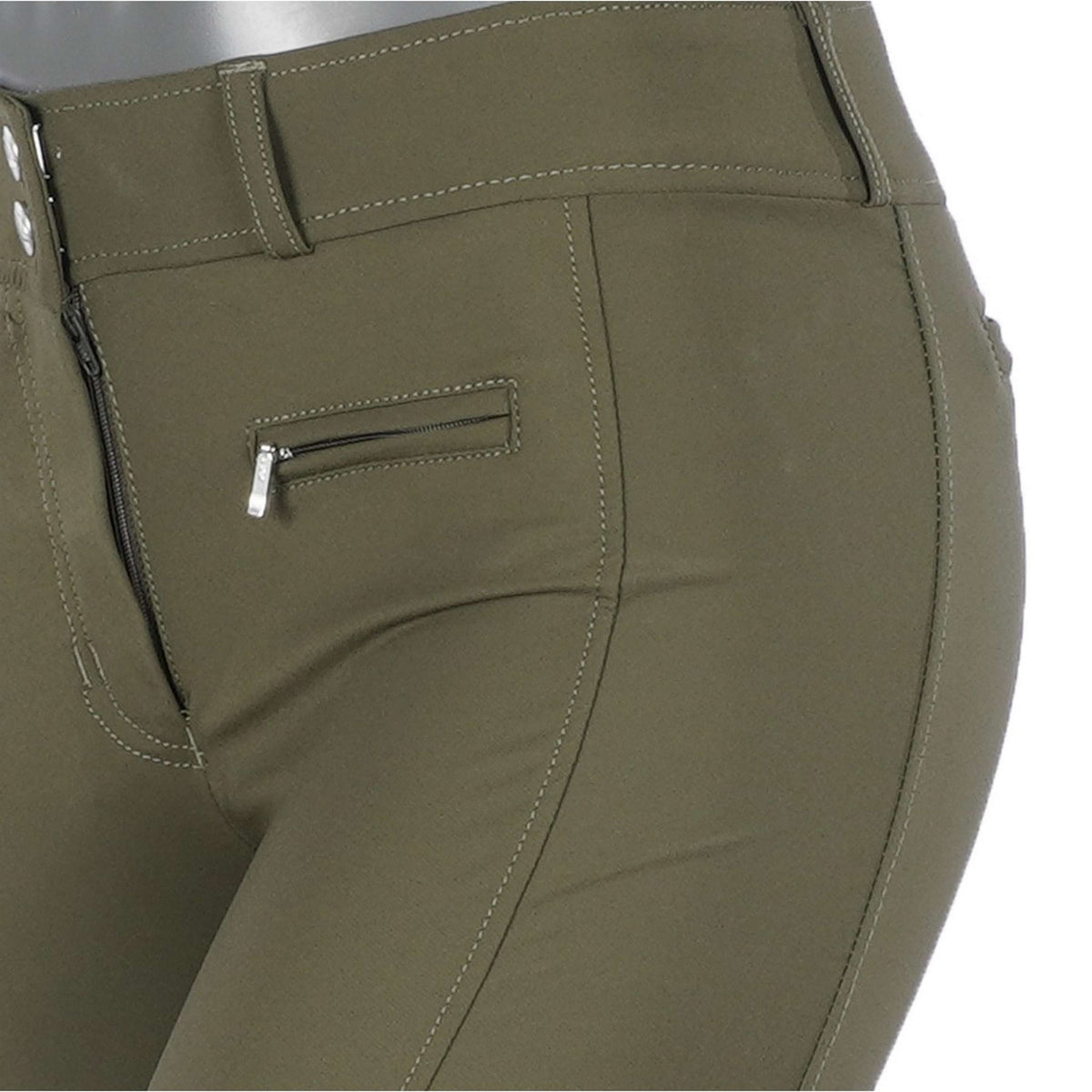 HKM Breeches Liv High Waist Alos Full Grip Dark Green