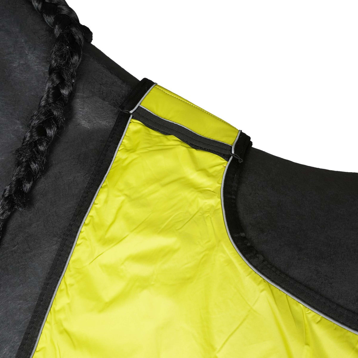 HKM Exercise Rug Reflective with Fleece Lining Neon Yellow