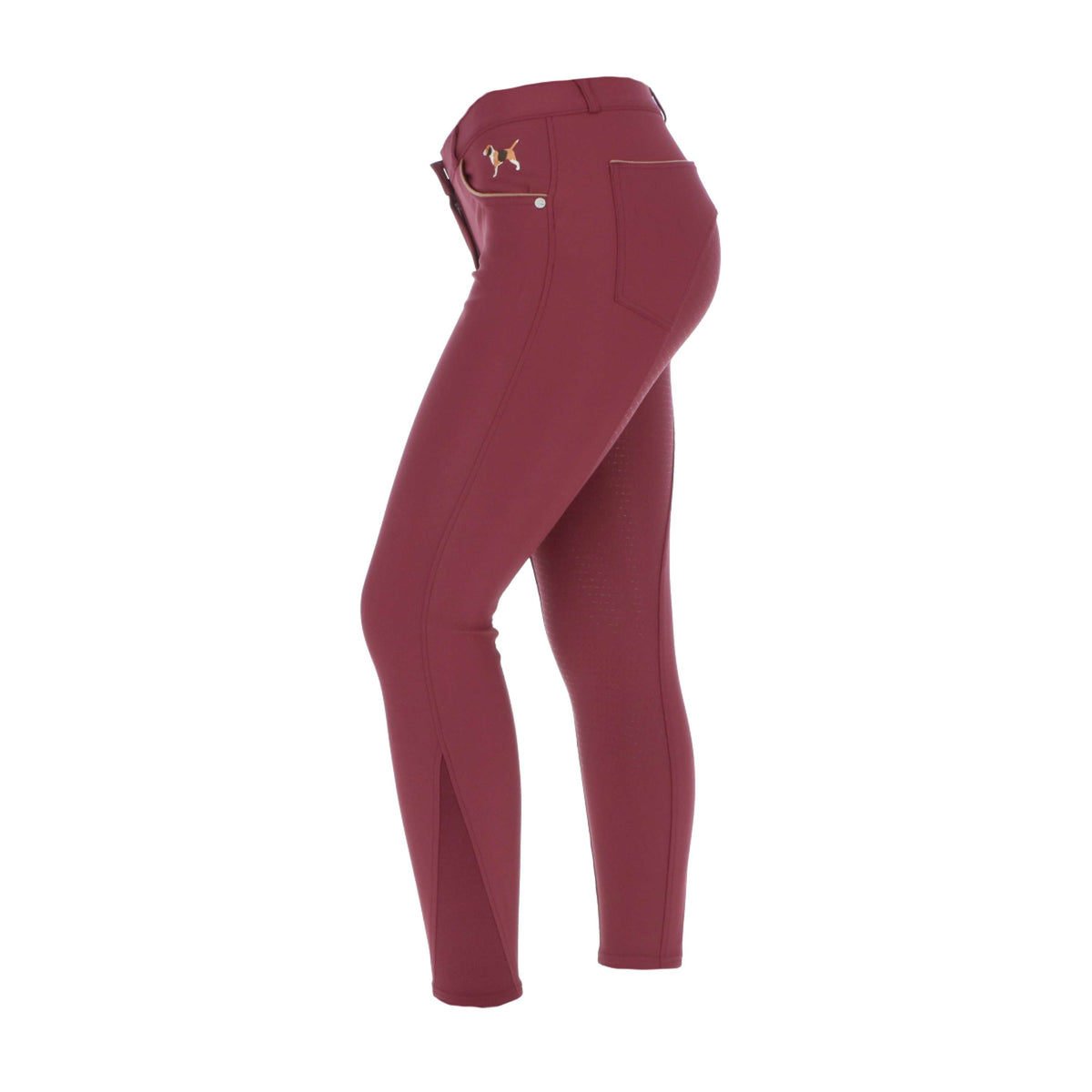 HKM Breeches Beagle Full Grip Bordeaux