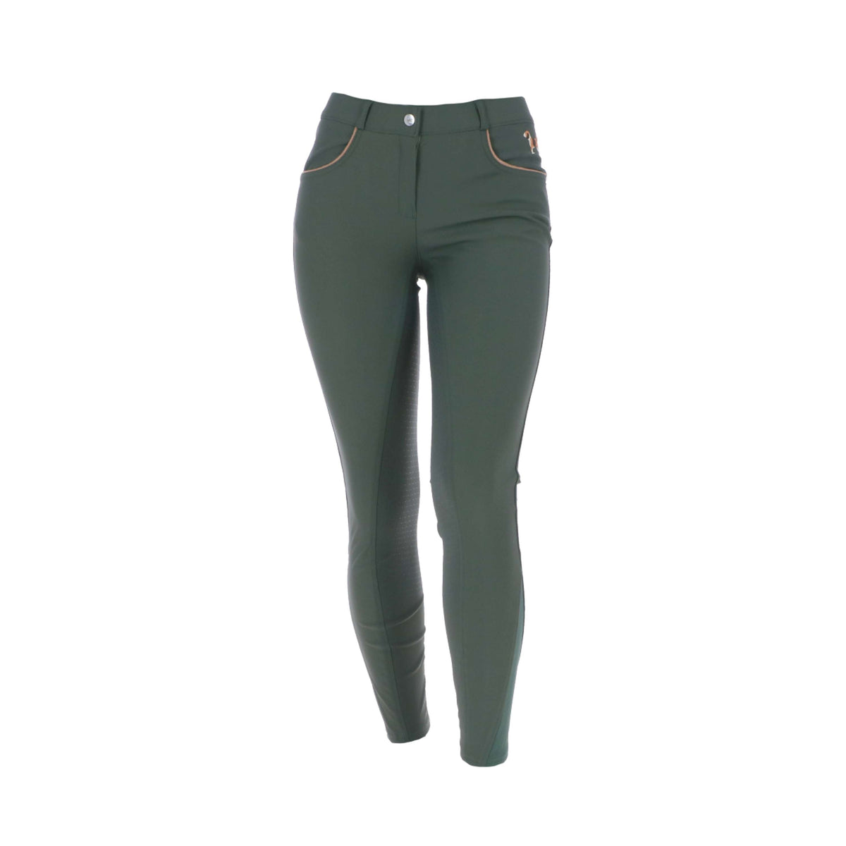 HKM Breeches Beagle Full Grip Dark Green