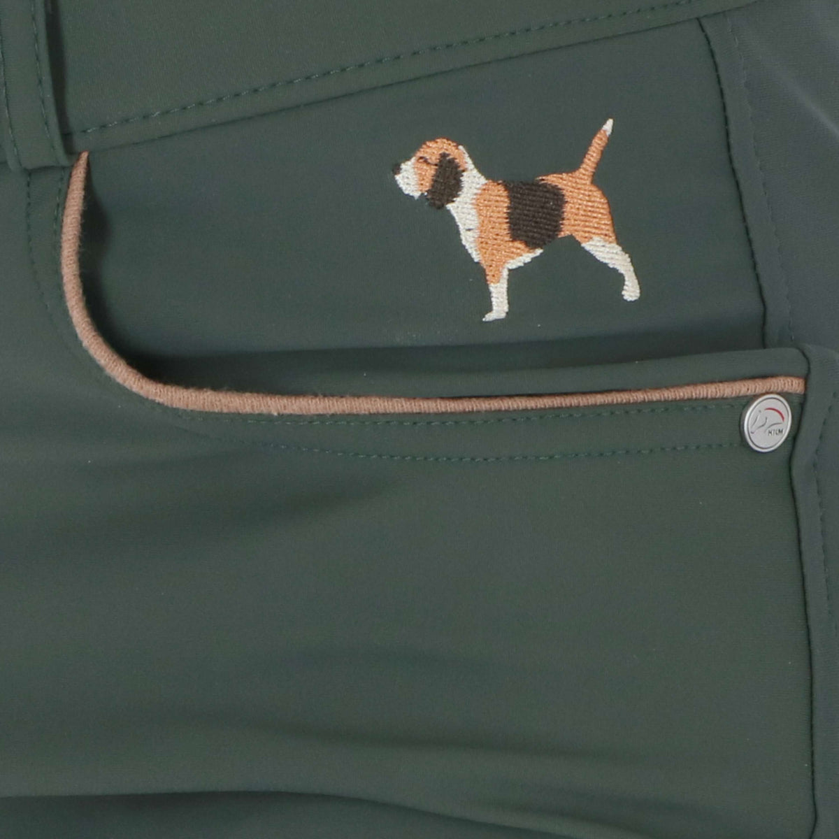 HKM Breeches Beagle Full Grip Dark Green