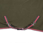 HKM Sweat Rug Equestrian Dark Green/Neon Coral