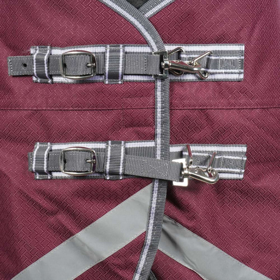 WeatherBeeta Winter Rug ComFiTec Plus Dynamic II Standard Neck Medium 220g Maroon/Grey/White
