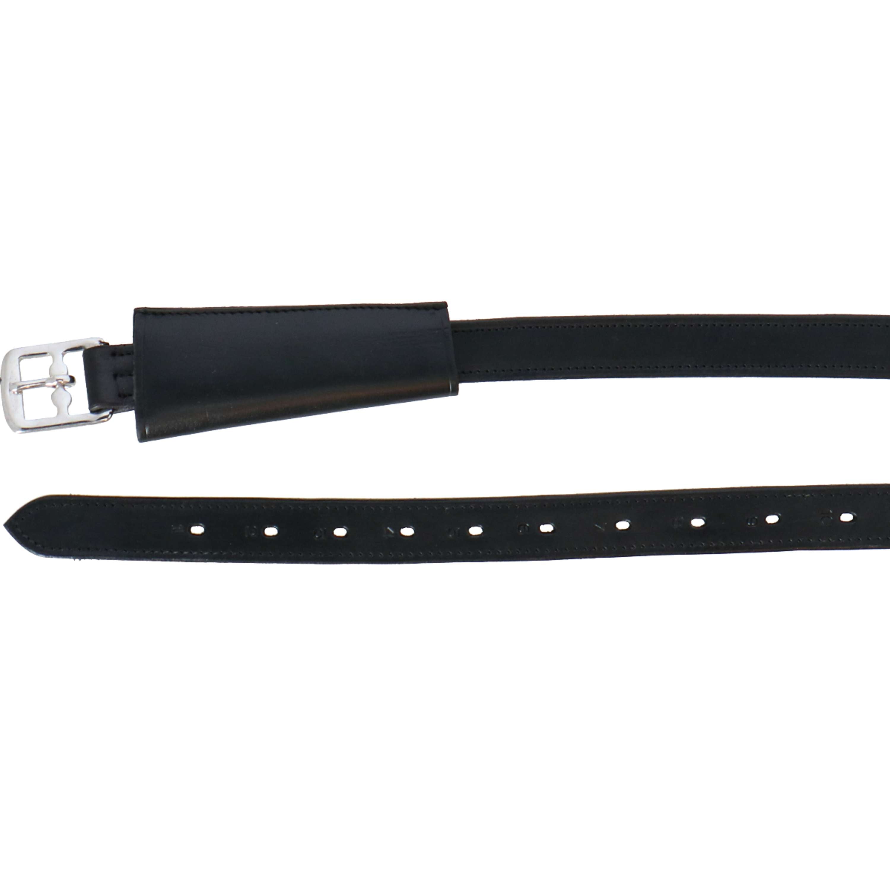 F.R.A. Stirrup straps 22mm Leather/PP Black