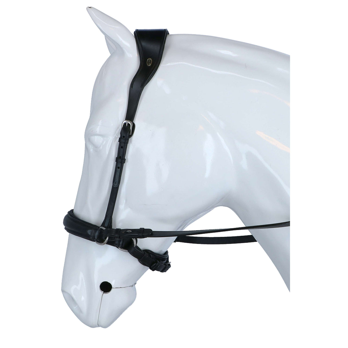 F.R.A. Bit-less Bridle Alizée Mistral Side Pull Rubber Gripreins Black