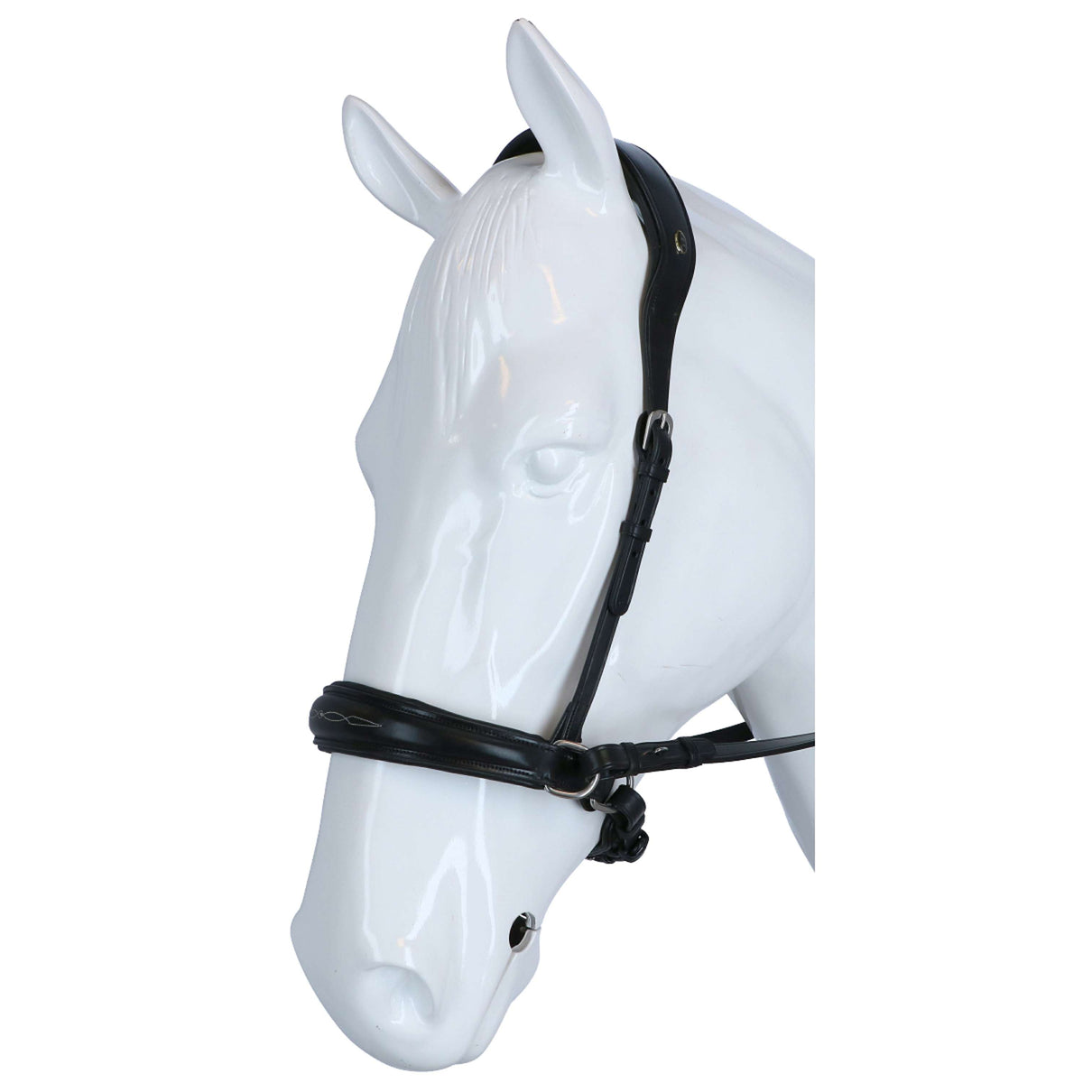 F.R.A. Bit-less Bridle Alizée Mistral Side Pull Rubber Gripreins Black