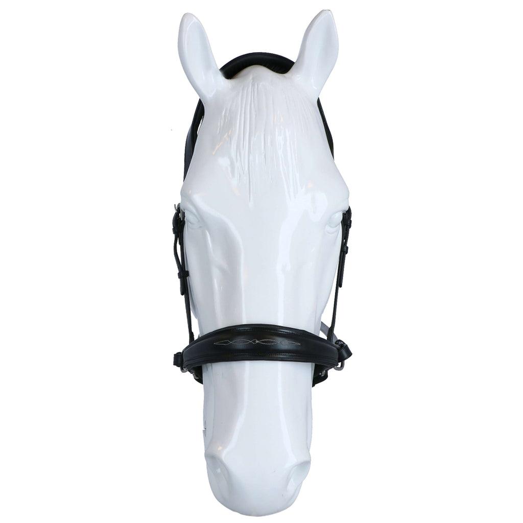 F.R.A. Bit-less Bridle Alizée Mistral Side Pull Rubber Gripreins Black