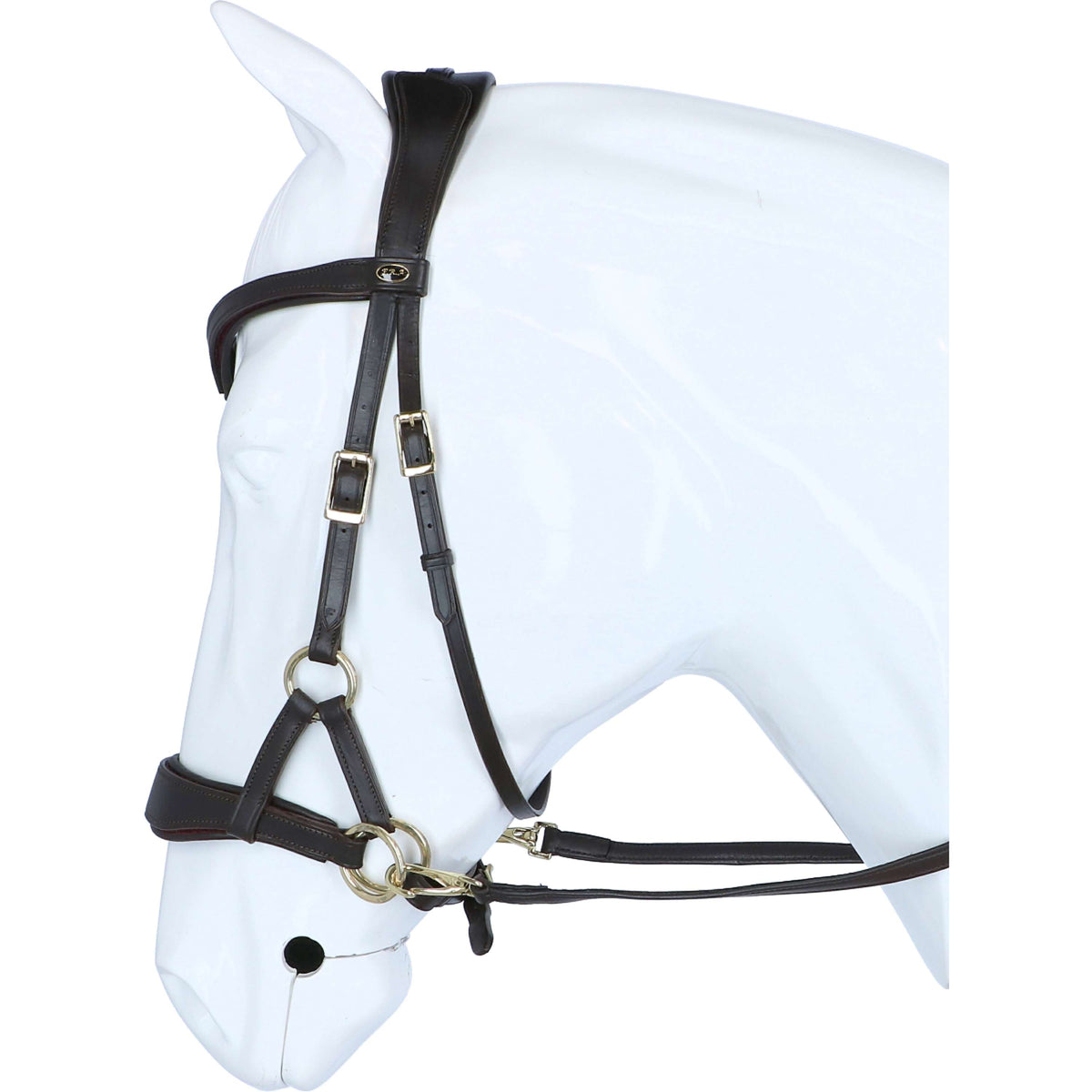 F.R.A. Bit-less Bridle Aruba Side Pull Softleather Reins Black