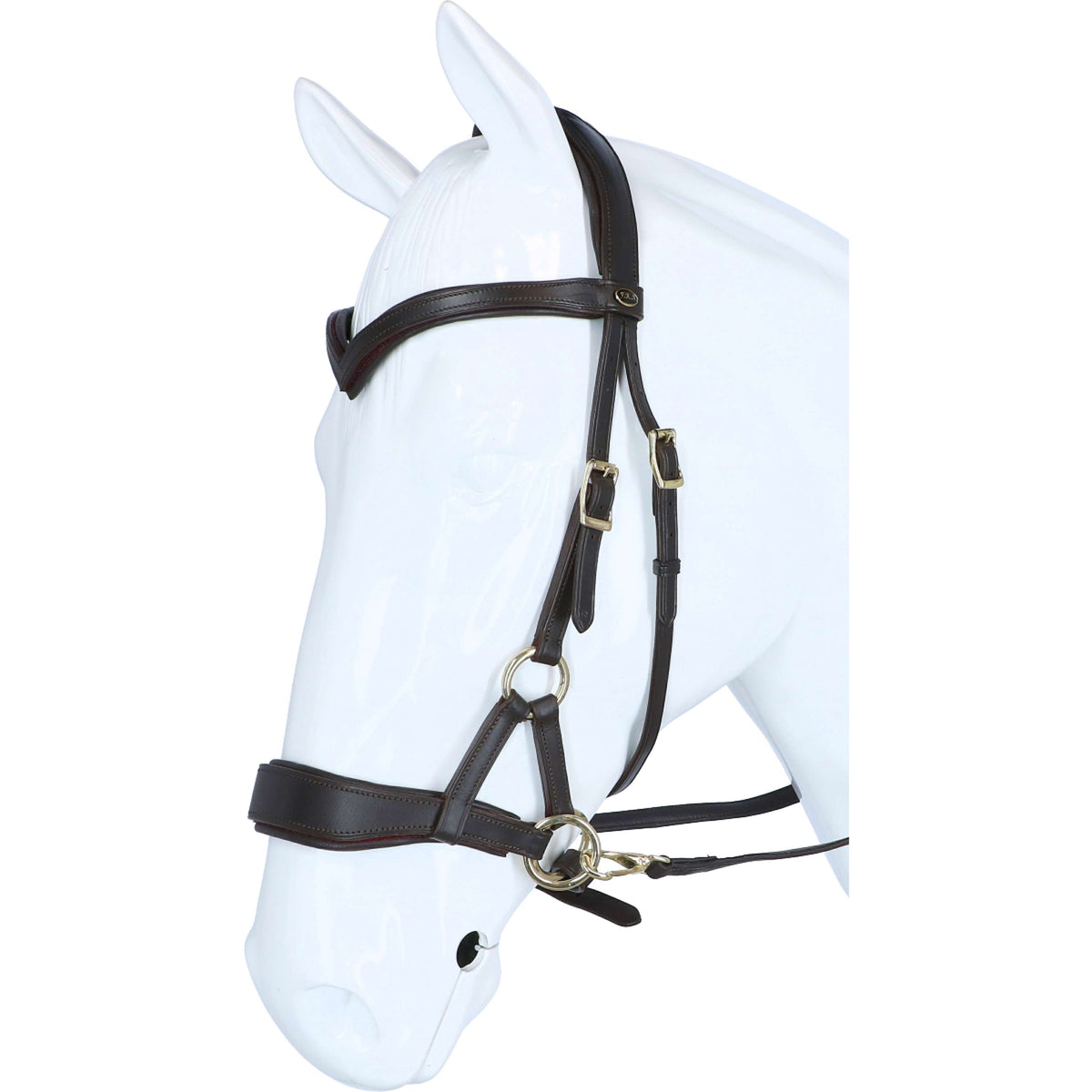 F.R.A. Bit-less Bridle Aruba Side Pull Softleather Reins Brown