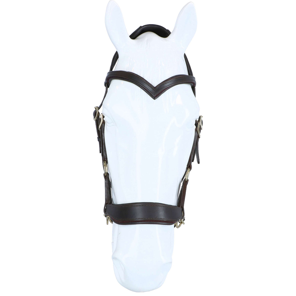 F.R.A. Bit-less Bridle Aruba Side Pull Softleather Reins Black