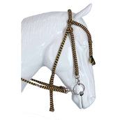 F.R.A. Classic Bridle Bodanza Cotton with Removable Reins green yellow