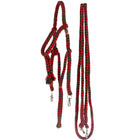 F.R.A. Classic Bridle Bodanza Cotton with Removable Reins Red/Green