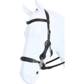 F.R.A. Hackamore Bridle Calli Stud Hook Leather Reins Havana