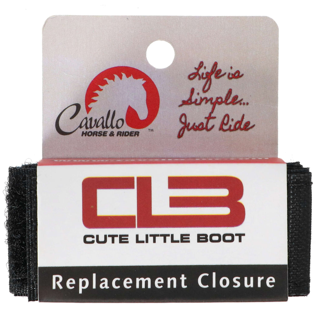 F.R.A. Cavallo Horse & Rider Velcro CLB for Hoofboots Black